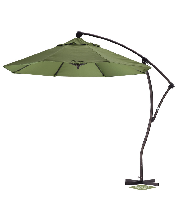 9' Round Offset Patio Umbrella Sunbrella